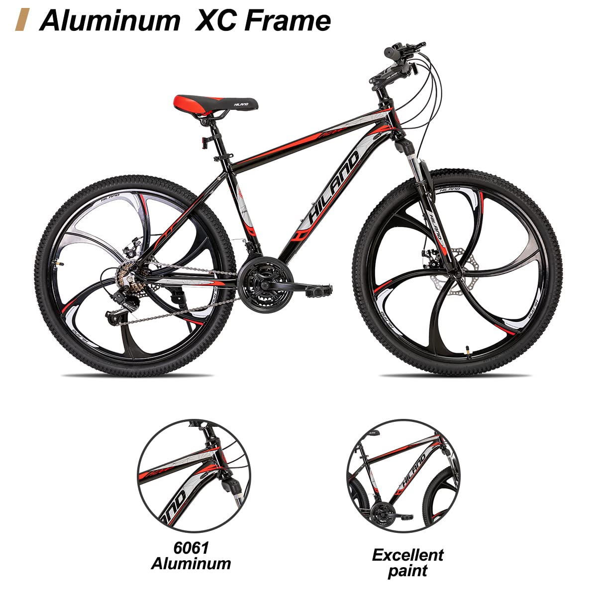Amazon.com: Hiland Mountain Bike, Shimano transmisión de 21